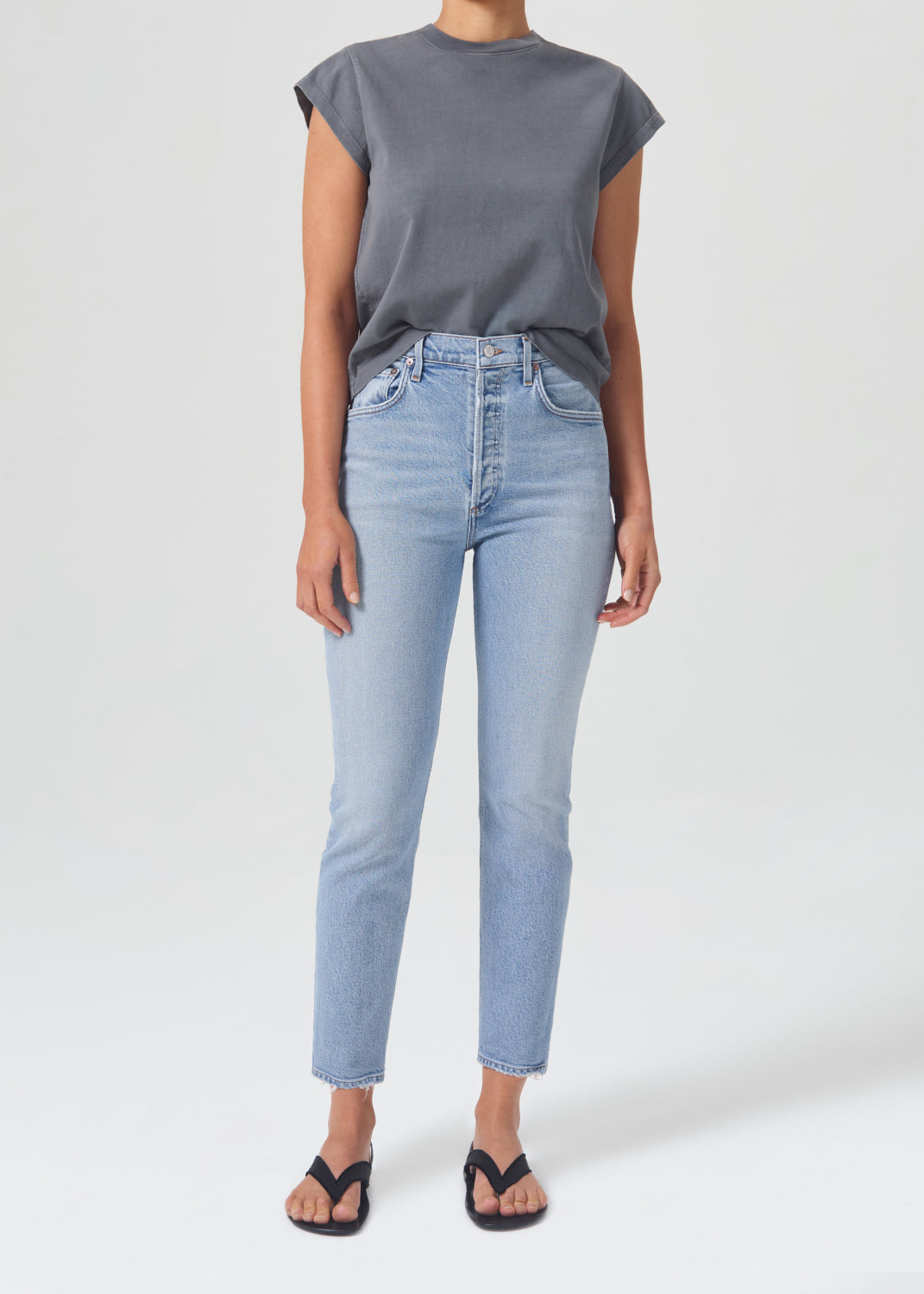 RILEY HIGH RISE STRAIGHT CROP (STRETCH)